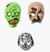 halloween zombie face mask