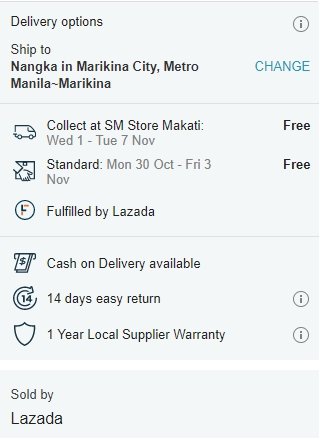 lazada cash on delivery - lazada free shipping