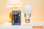 RGB LED Light Bulb with Remote Control Review – Accent Lights!