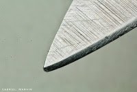 macro photos of everyday objects - knife