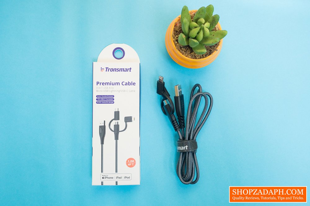 tronsmart LAC10 4ft 3 in 1 Cable