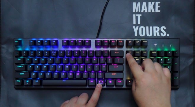 cooler master ck350 gaming mechanical keyboard rgb lighting