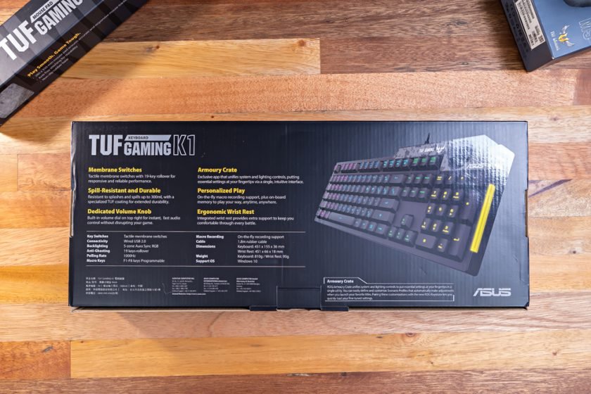 ASUS TUF Gaming K1 Keyboard Review Dedicated Volume Knob! TechBroll