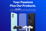 Up to P8000 on select phones and accessories on OnePlus Lazada Brand Day!