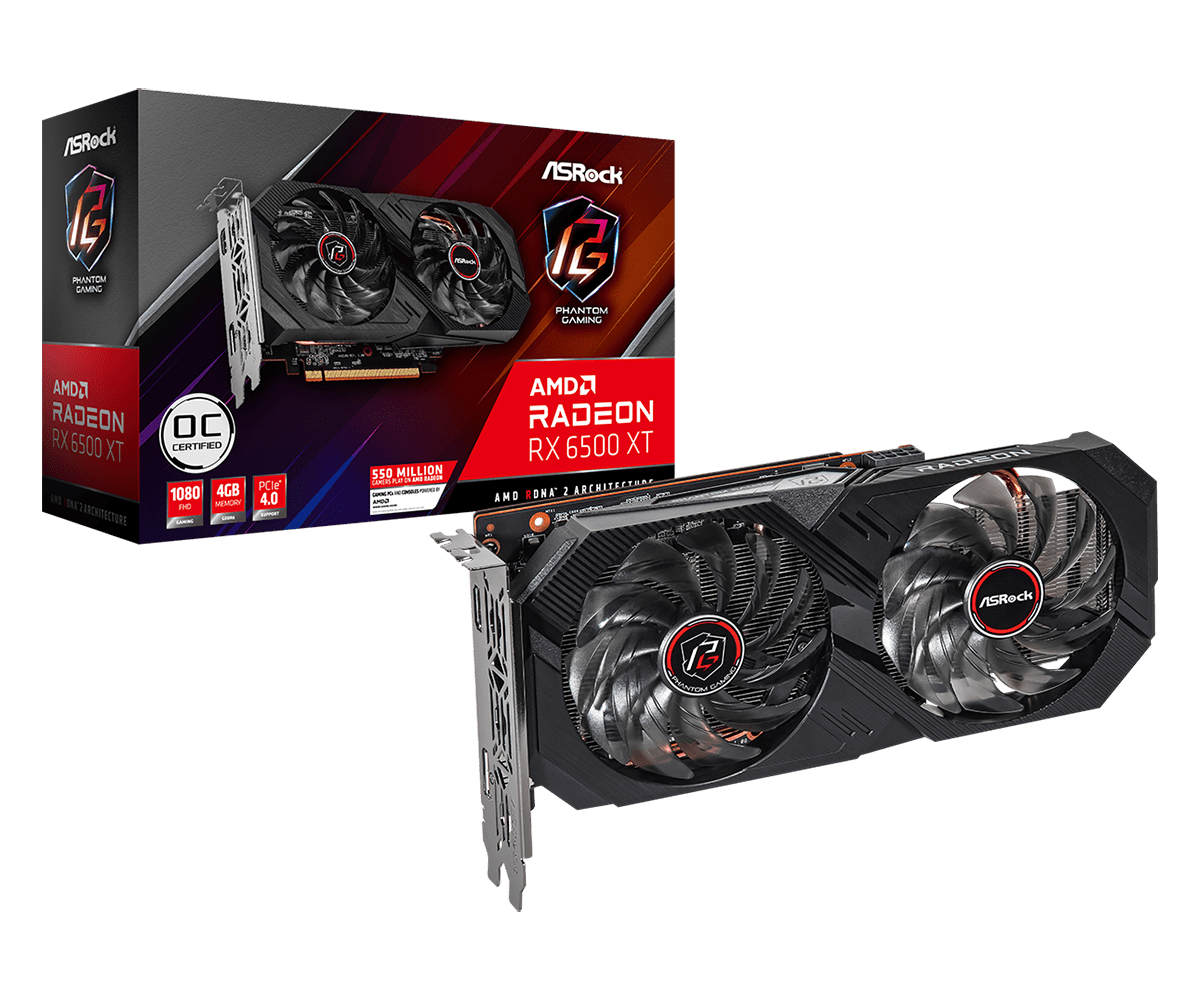 Asrock Announces Amd Radeon™ Rx 6500 Xt Graphics Cards Intense 1080p Gaming Performance Techbroll 8733