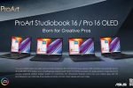 ASUS launches ProArt StudioBook Pro 16 (W7600/W5600) and StudioBook 16 (H7600/H5600) for Creators and Professionals