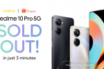 realme 10 Pro 5G SOLD OUT in just 3 minutes