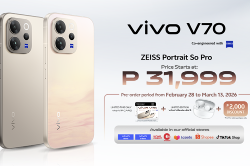 Pre-order vivo V70, get Php 2k off and more